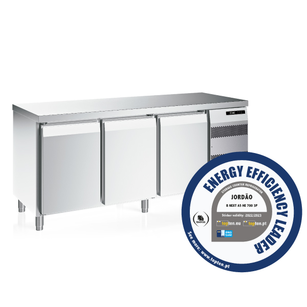 JORDAO's NEXT high energy efficient storage counters, best in class by portal topten.